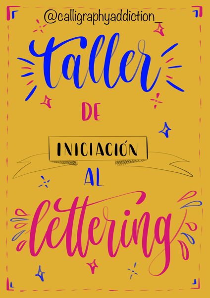 Clase en vídeo de de iniciación al lettering